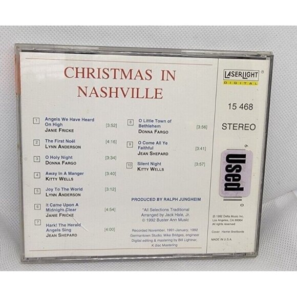 CD Christmas In Nashville Laserlight Digital Christmas Collection Music 1992 - Picture 3 of 8